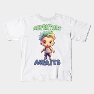 Just An Adventure Awaits Kids T-Shirt